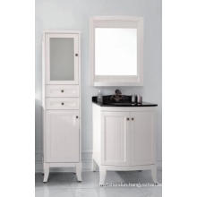 Wooden One Main Cabinet Mirrored Modern Bathroom Cabinet (JN-8819717A)